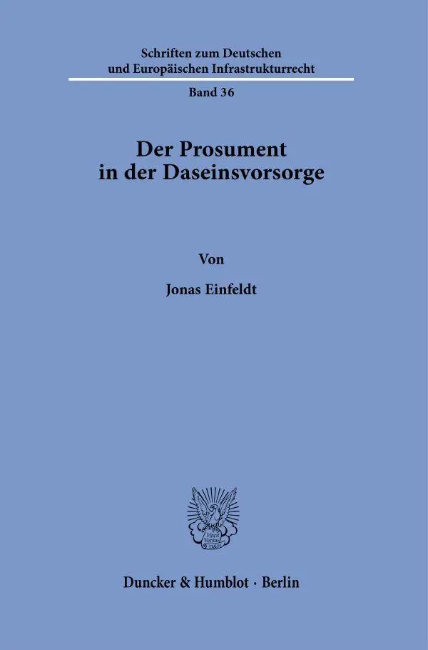 Der Prosument in der Daseinsvorsorge