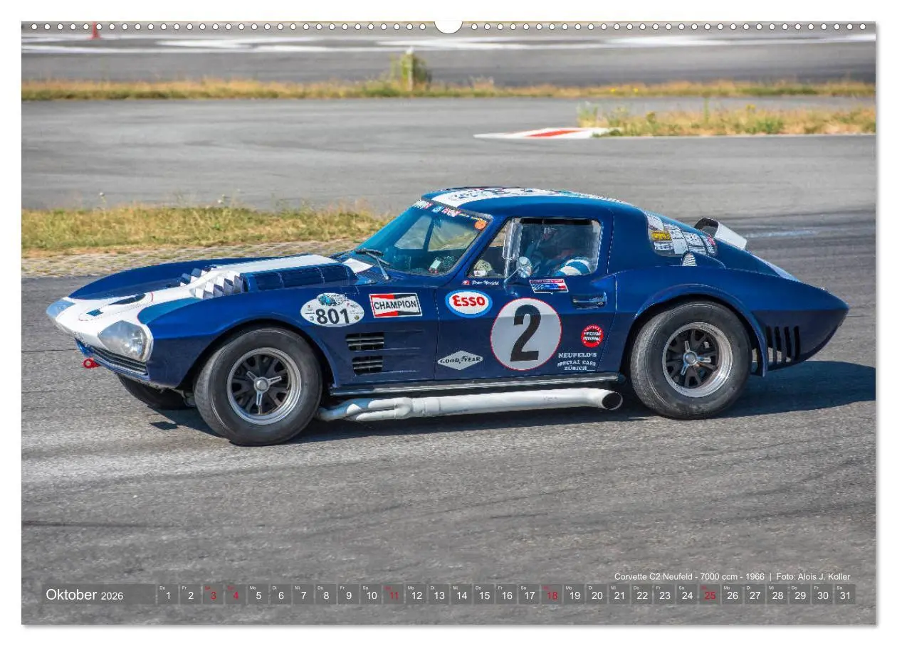Bild: 9783457738689 | Corvette Oldtimer 2026 (hochwertiger Premium Wandkalender 2026 DIN...