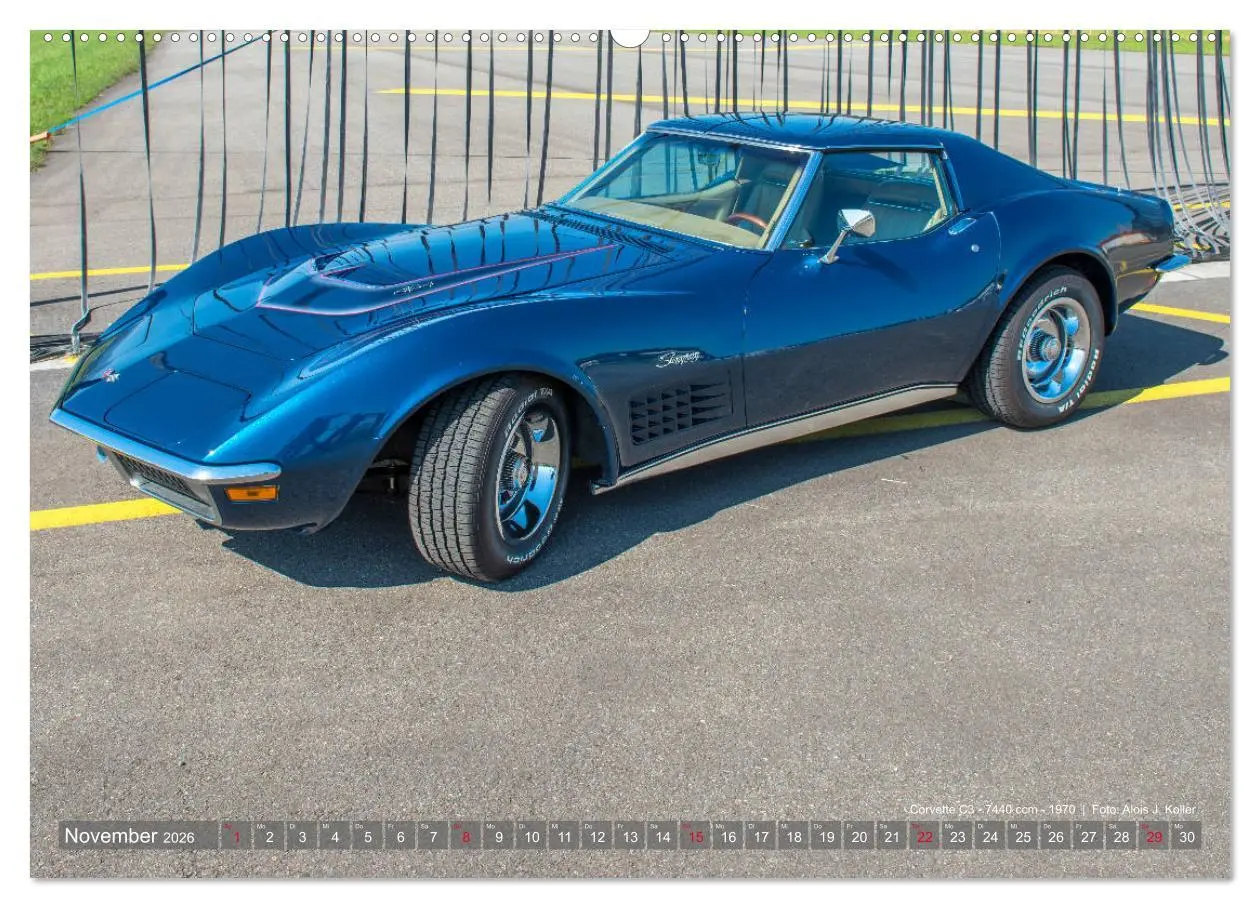 Bild: 9783457738689 | Corvette Oldtimer 2026 (hochwertiger Premium Wandkalender 2026 DIN...