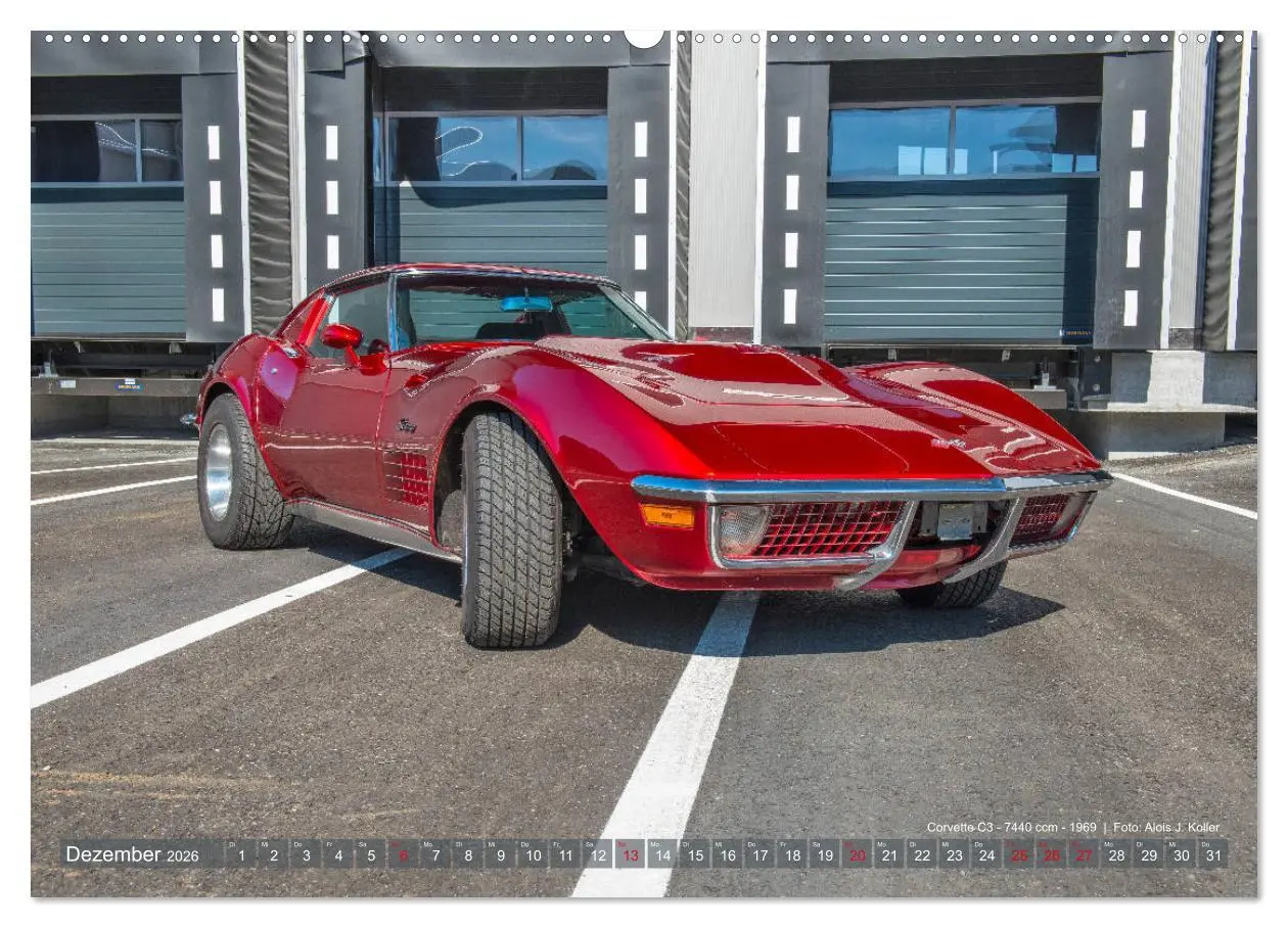 Bild: 9783457738689 | Corvette Oldtimer 2026 (hochwertiger Premium Wandkalender 2026 DIN...