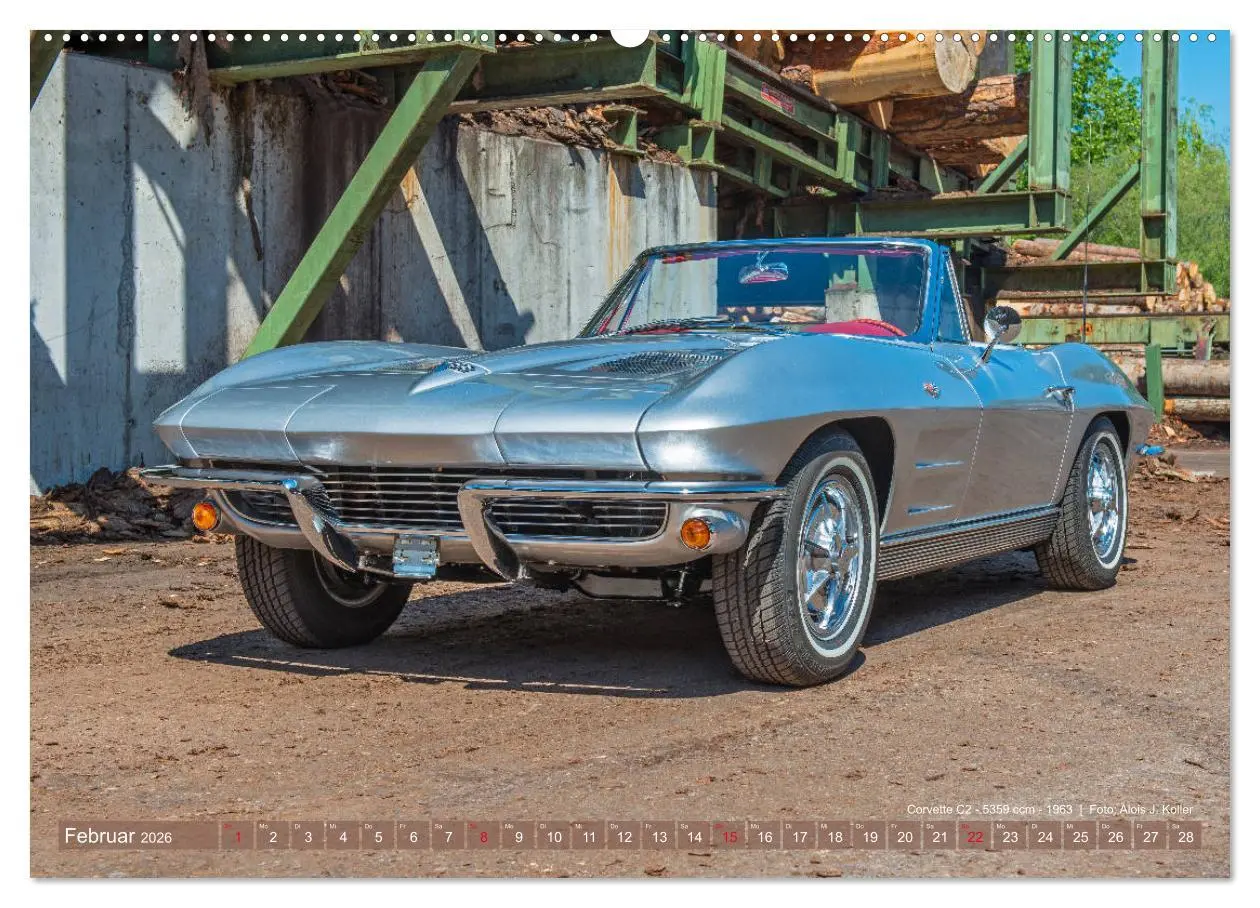 Bild: 9783457738689 | Corvette Oldtimer 2026 (hochwertiger Premium Wandkalender 2026 DIN...