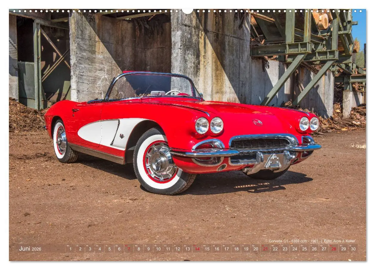 Bild: 9783457738689 | Corvette Oldtimer 2026 (hochwertiger Premium Wandkalender 2026 DIN...