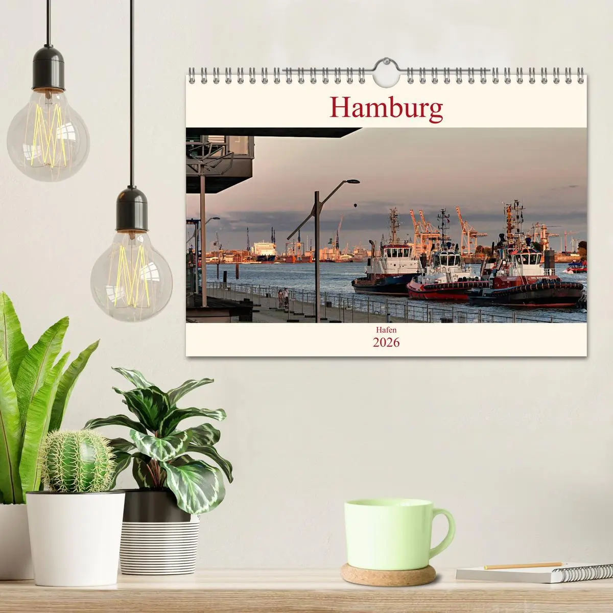 Bild: 9783457808689 | Hamburg Hafen (Wandkalender 2026 DIN A4 quer), CALVENDO Monatskalender