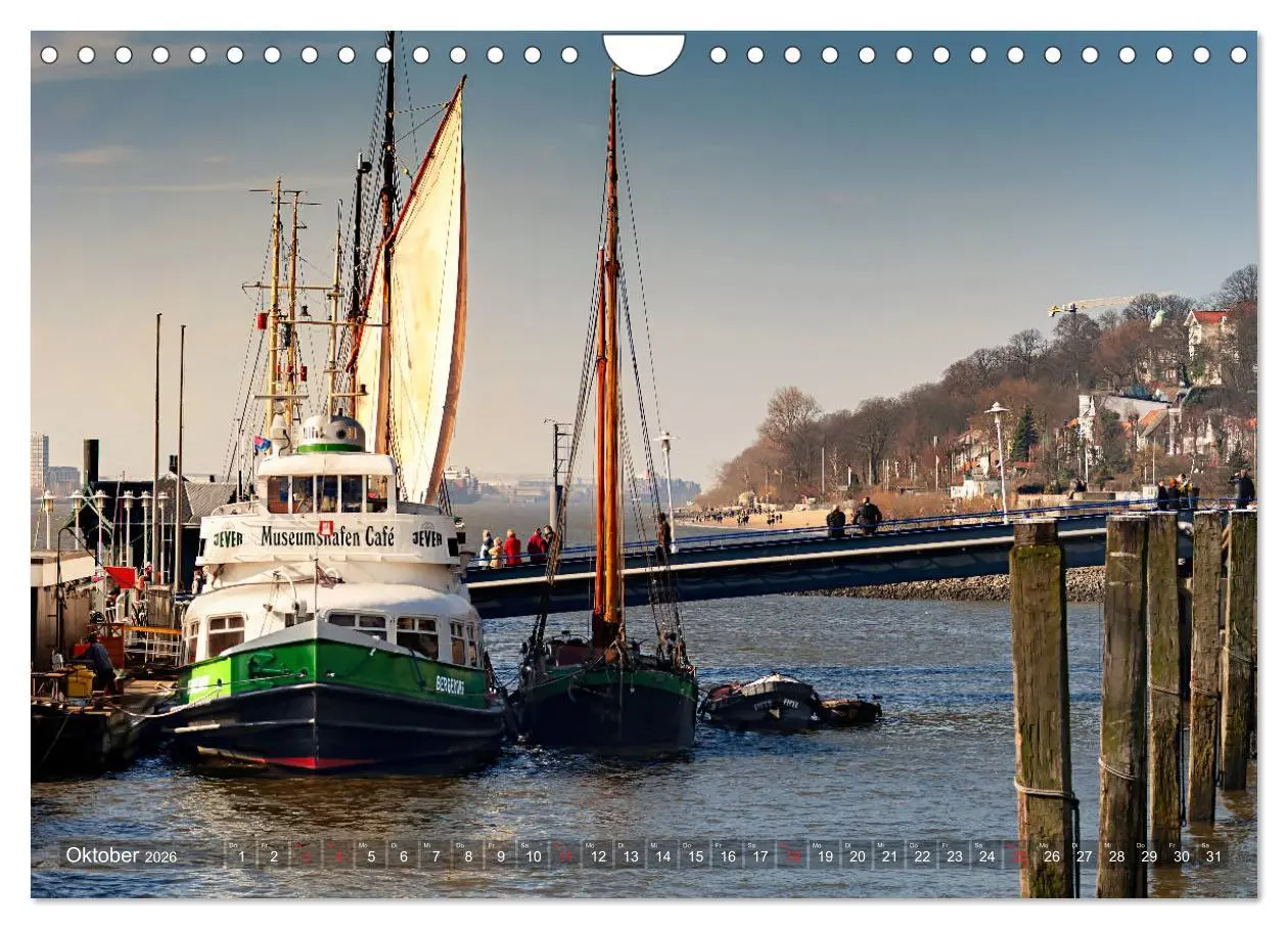 Bild: 9783457808689 | Hamburg Hafen (Wandkalender 2026 DIN A4 quer), CALVENDO Monatskalender