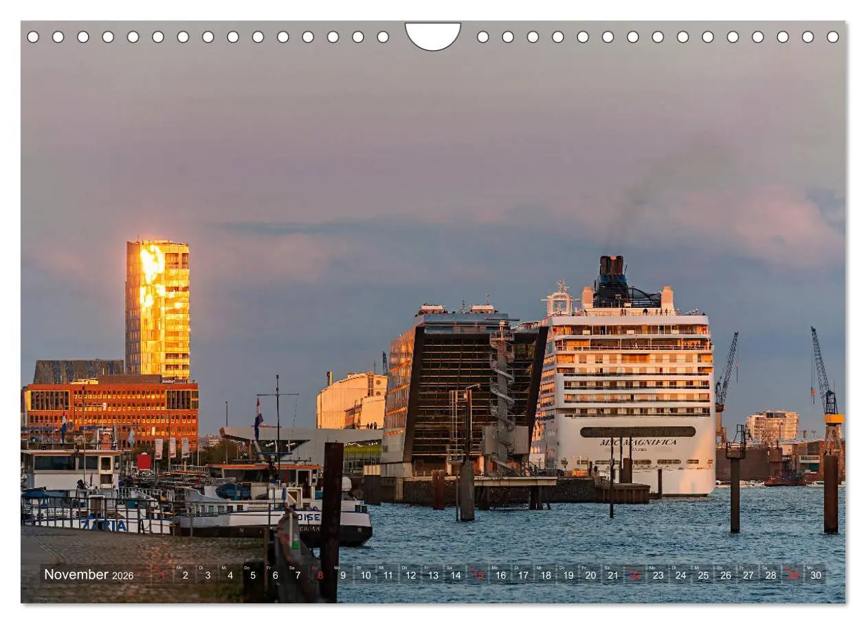 Bild: 9783457808689 | Hamburg Hafen (Wandkalender 2026 DIN A4 quer), CALVENDO Monatskalender