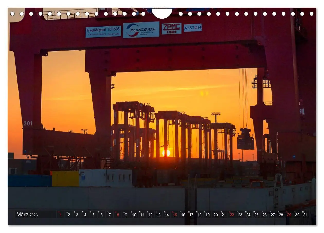 Bild: 9783457808689 | Hamburg Hafen (Wandkalender 2026 DIN A4 quer), CALVENDO Monatskalender