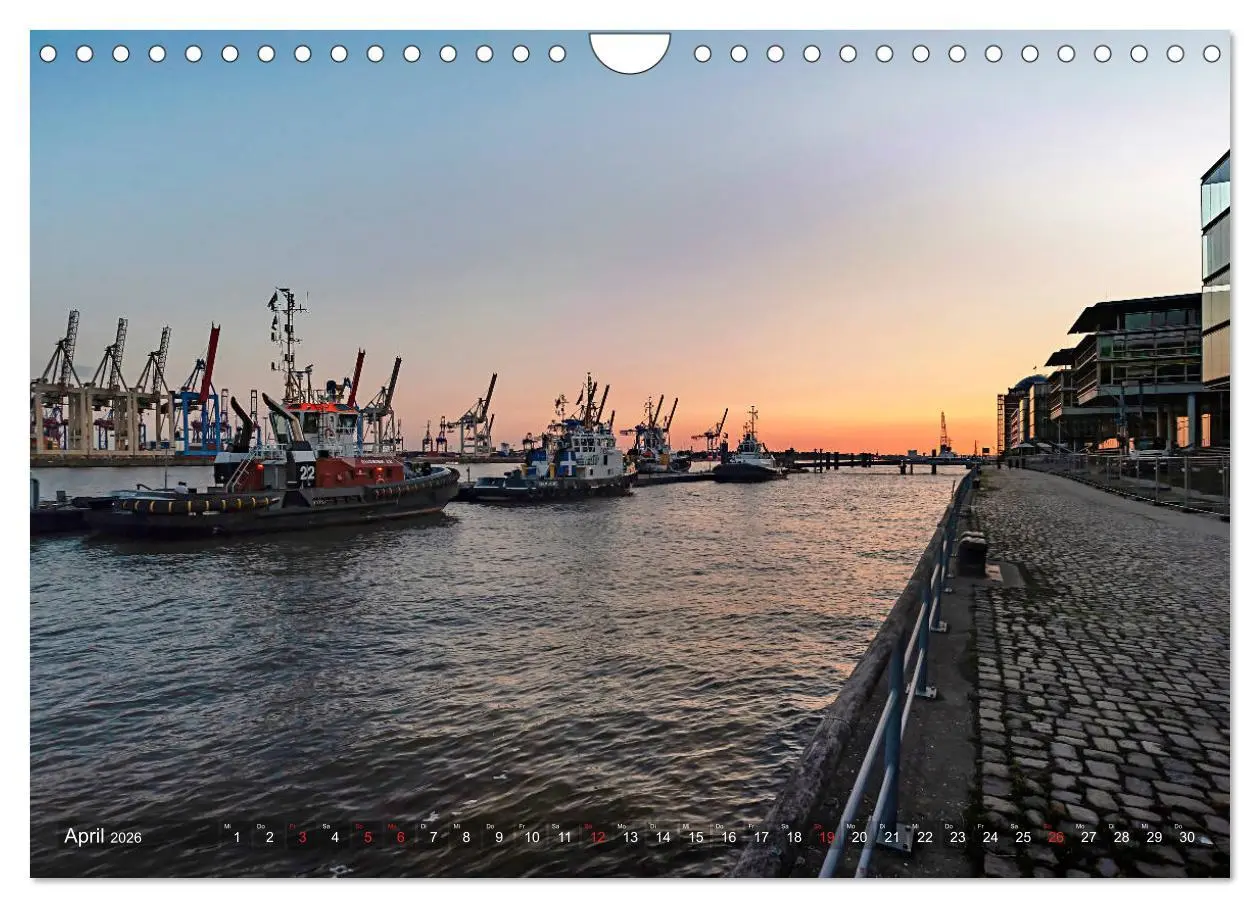 Bild: 9783457808689 | Hamburg Hafen (Wandkalender 2026 DIN A4 quer), CALVENDO Monatskalender