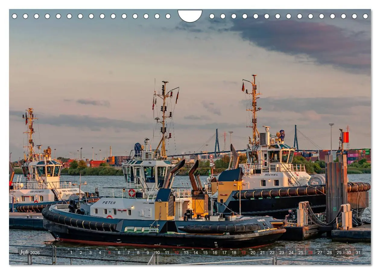 Bild: 9783457808689 | Hamburg Hafen (Wandkalender 2026 DIN A4 quer), CALVENDO Monatskalender