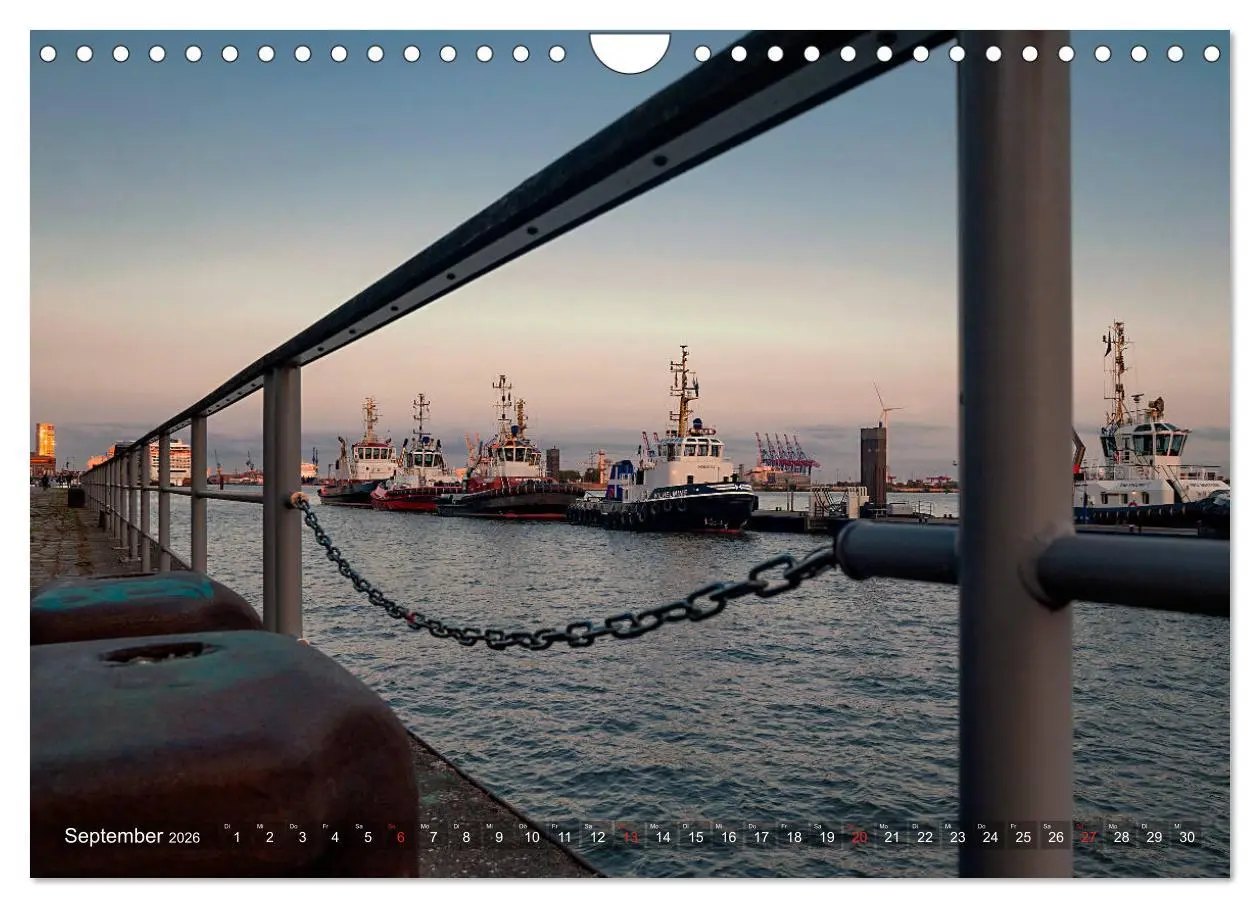 Bild: 9783457808689 | Hamburg Hafen (Wandkalender 2026 DIN A4 quer), CALVENDO Monatskalender