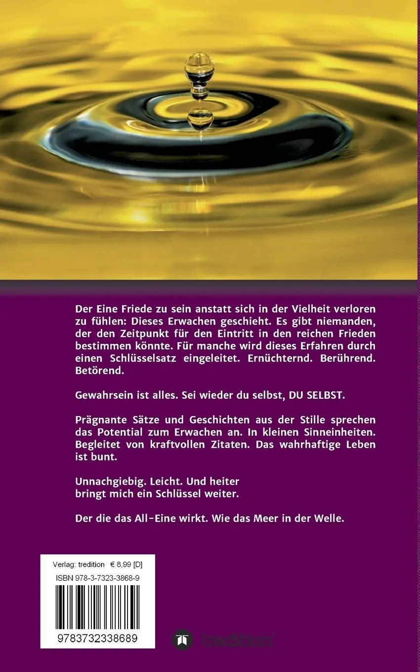Rückseite: 9783732338689 | Der Glanz reinen Gewahrseins | Johanna Neukirch | Taschenbuch | 160 S.