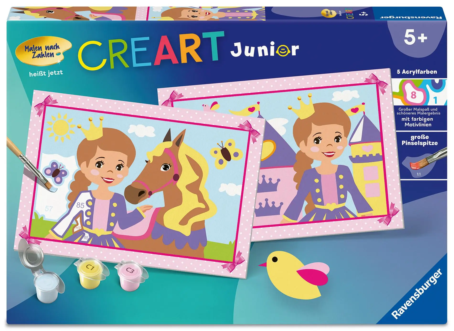 Cover: 4005556258789 | CreArt, Malen nach Zahlen Junior - Kleine Prinzessin | Spiel | Deutsch