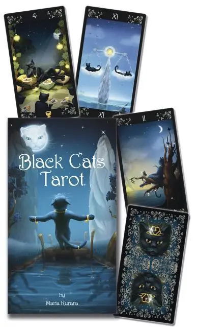 Cover: 9780738738789 | Black Cats Tarot Deck | Maria Kuara (u. a.) | Englisch | 2013