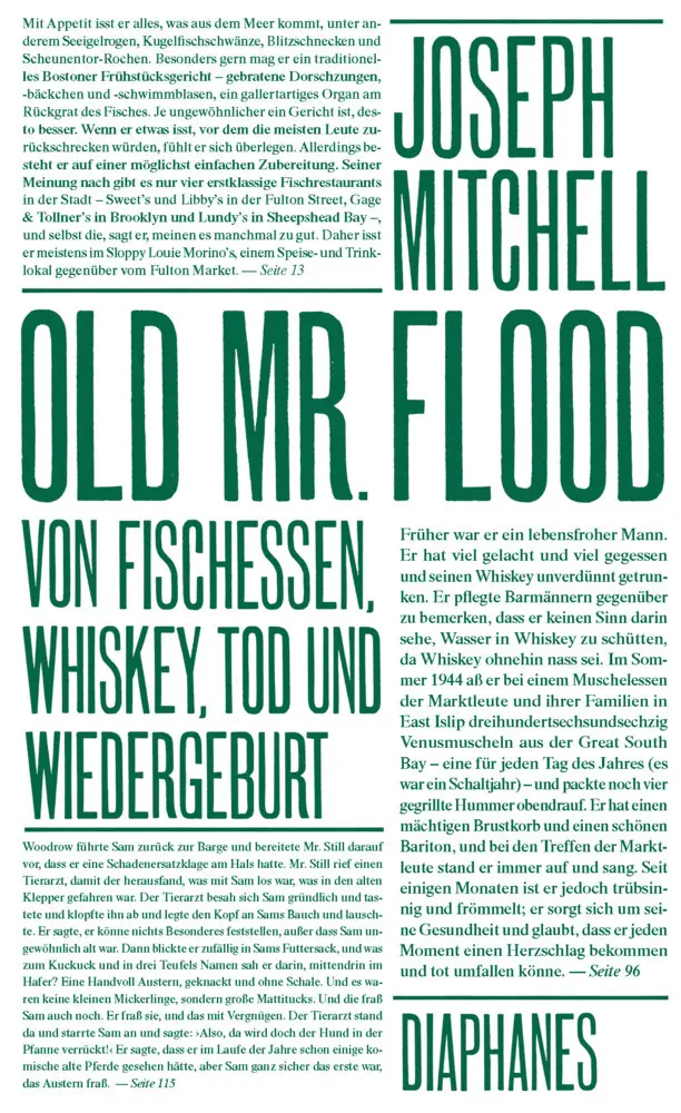 Cover: 9783037348789 | Old Mr. Flood | Joseph Mitchell | Buch | 160 S. | Deutsch | 2015