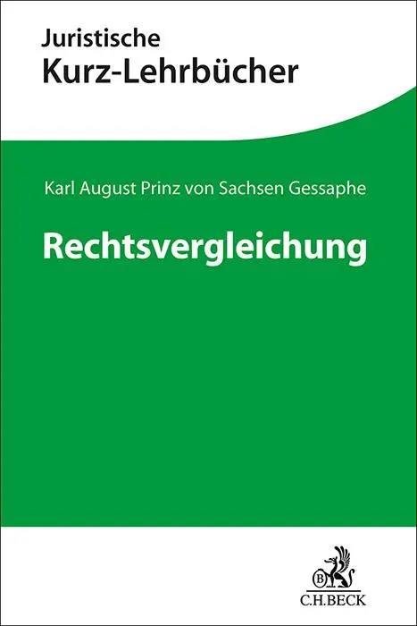 Cover: 9783406548789 | Rechtsvergleichung | Ein Studienbuch | Gessaphe | Taschenbuch | XLI