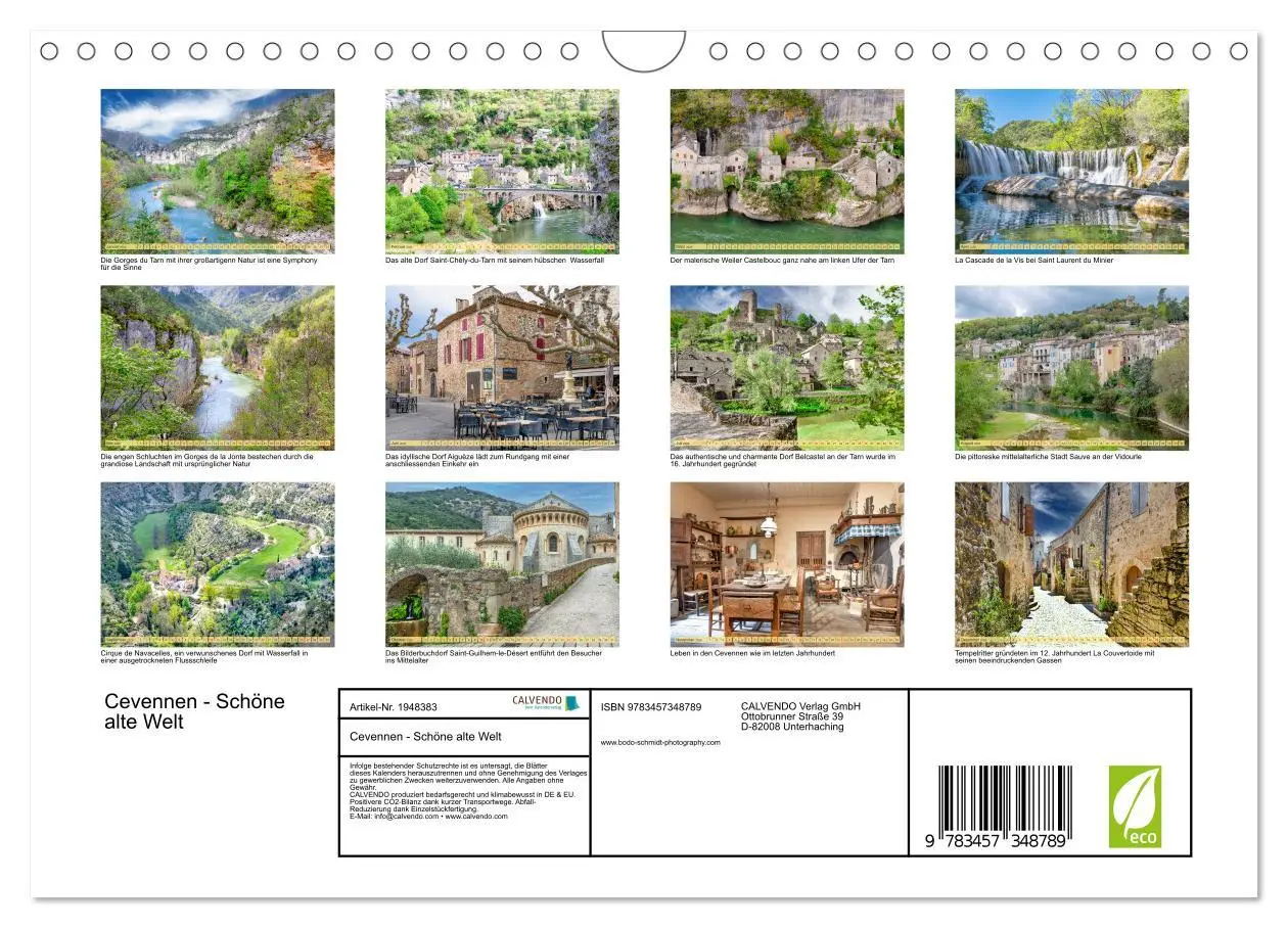 Bild: 9783457348789 | Cevennen - Schöne alte Welt (Wandkalender 2026 DIN A4 quer),...