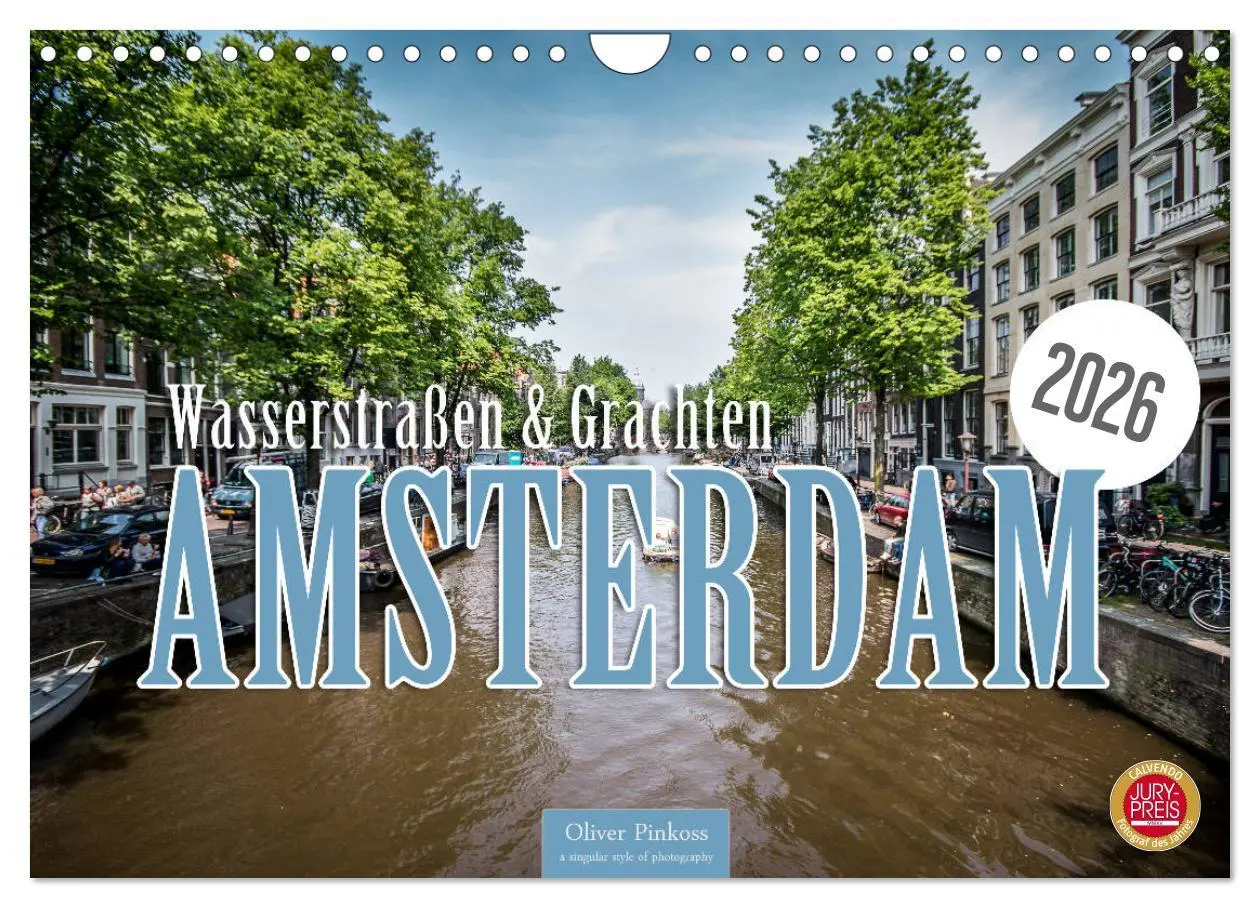 Cover: 9783457898789 | Amsterdam - Wasserstraßen und Grachten (Wandkalender 2026 DIN A4...