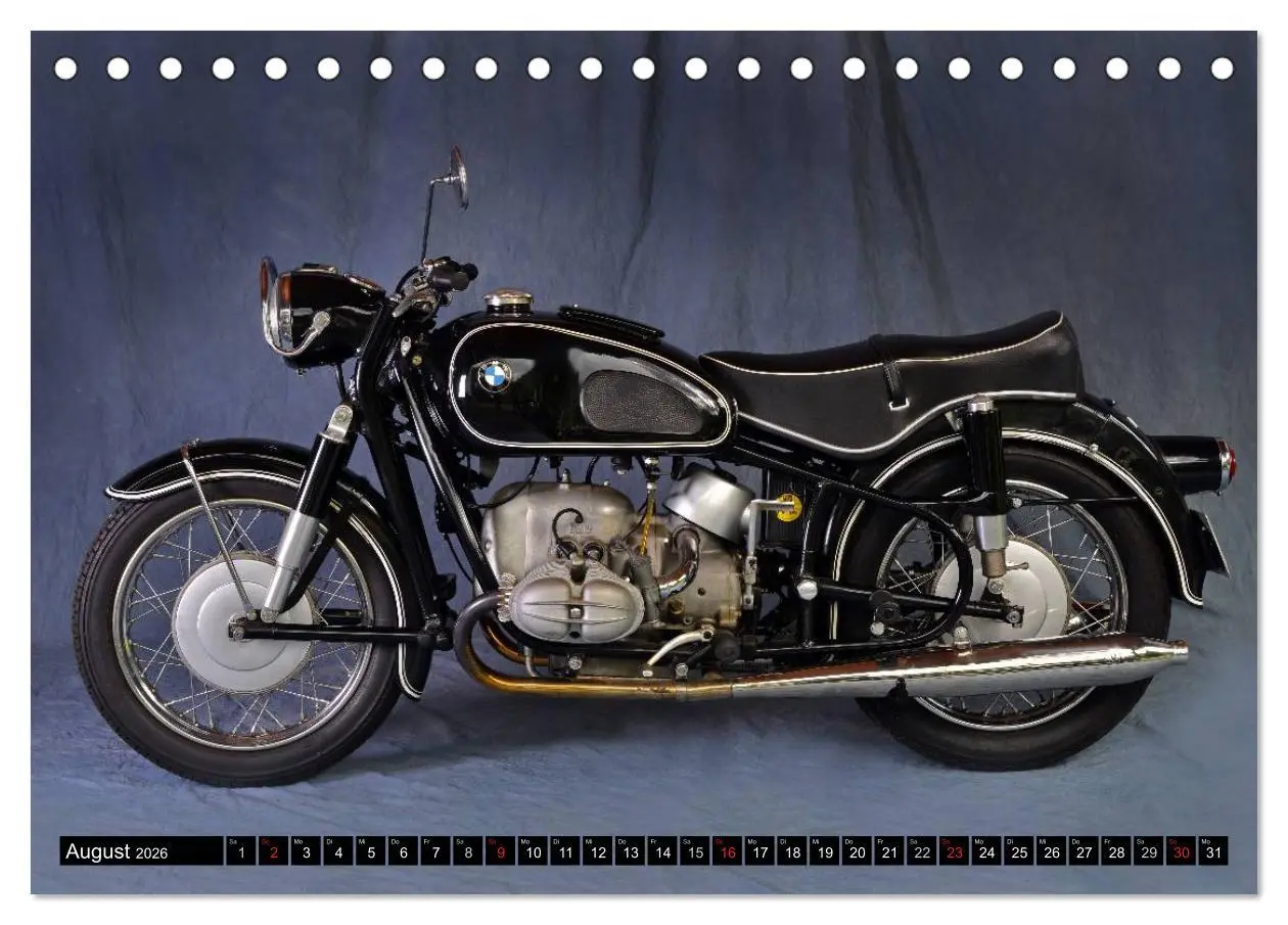 Bild: 9783516128789 | BMW R69S (Tischkalender 2026 DIN A5 quer), CALVENDO Monatskalender
