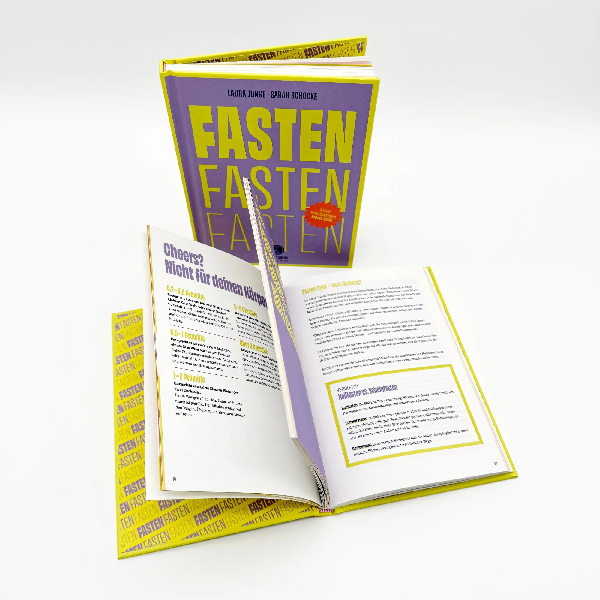 Bild: 9783708808789 | Fasten, Fasten, Fasten | 5 Level. Deine Spielregeln. Drücke START