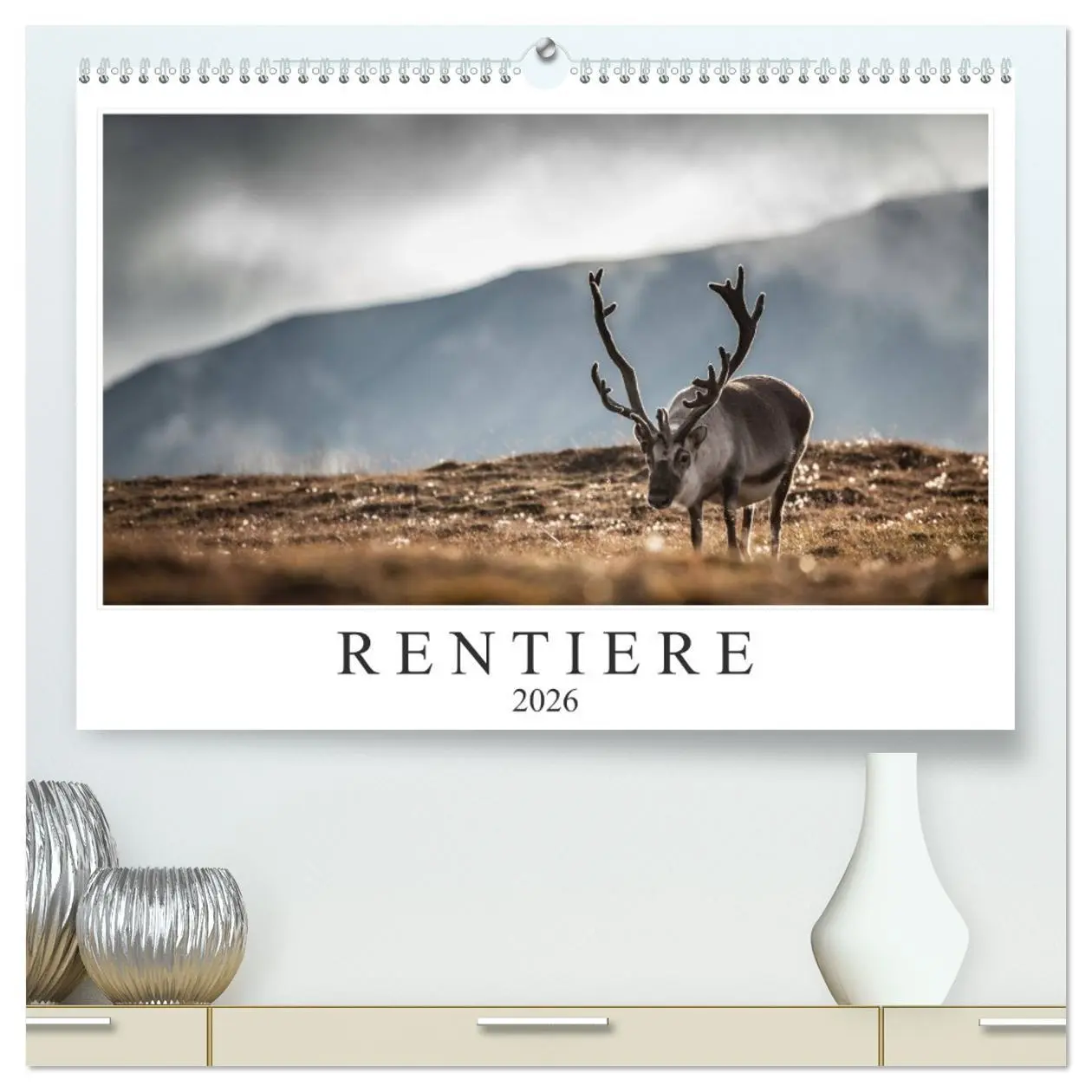 Cover: 9783457718889 | Rentiere (hochwertiger Premium Wandkalender 2026 DIN A2 quer),...