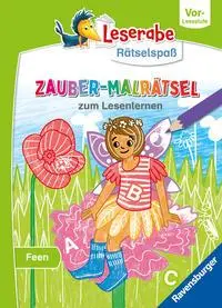 Cover: 9783473488889 | Leserabe Rätselspaß - Zauber-Malrätsel zum Lesenlernen: Feen...