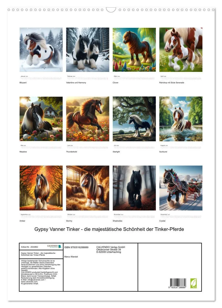 Bild: 9783516288889 | Gypsy Vanner Tinker - die majestätische Schönheit der Tinker-Pferde...