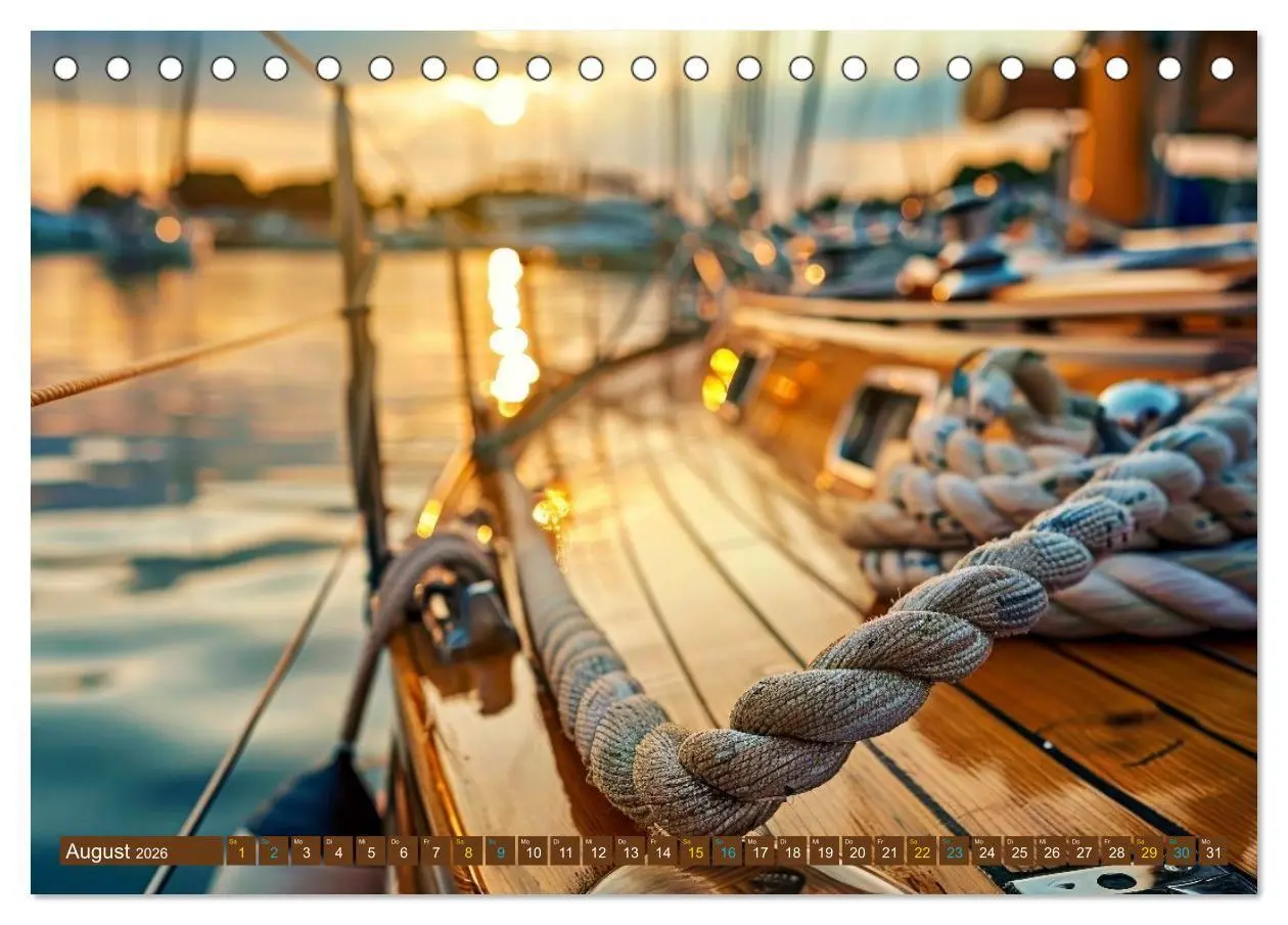 Bild: 9783516738889 | SEGELN - unterwegs mit dem Wind (Tischkalender 2026 DIN A5 quer),...