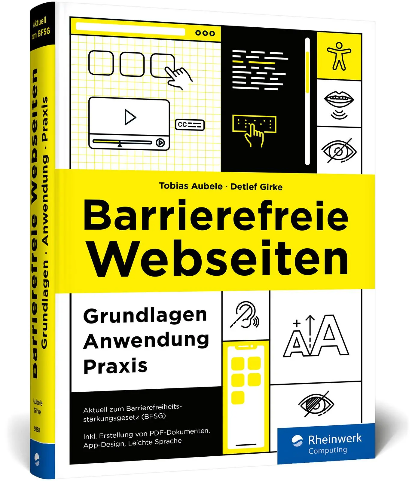 Cover: 9783836298889 | Barrierefreie Webseiten | Tobias Aubele (u. a.) | Buch | 525 S. | 2025