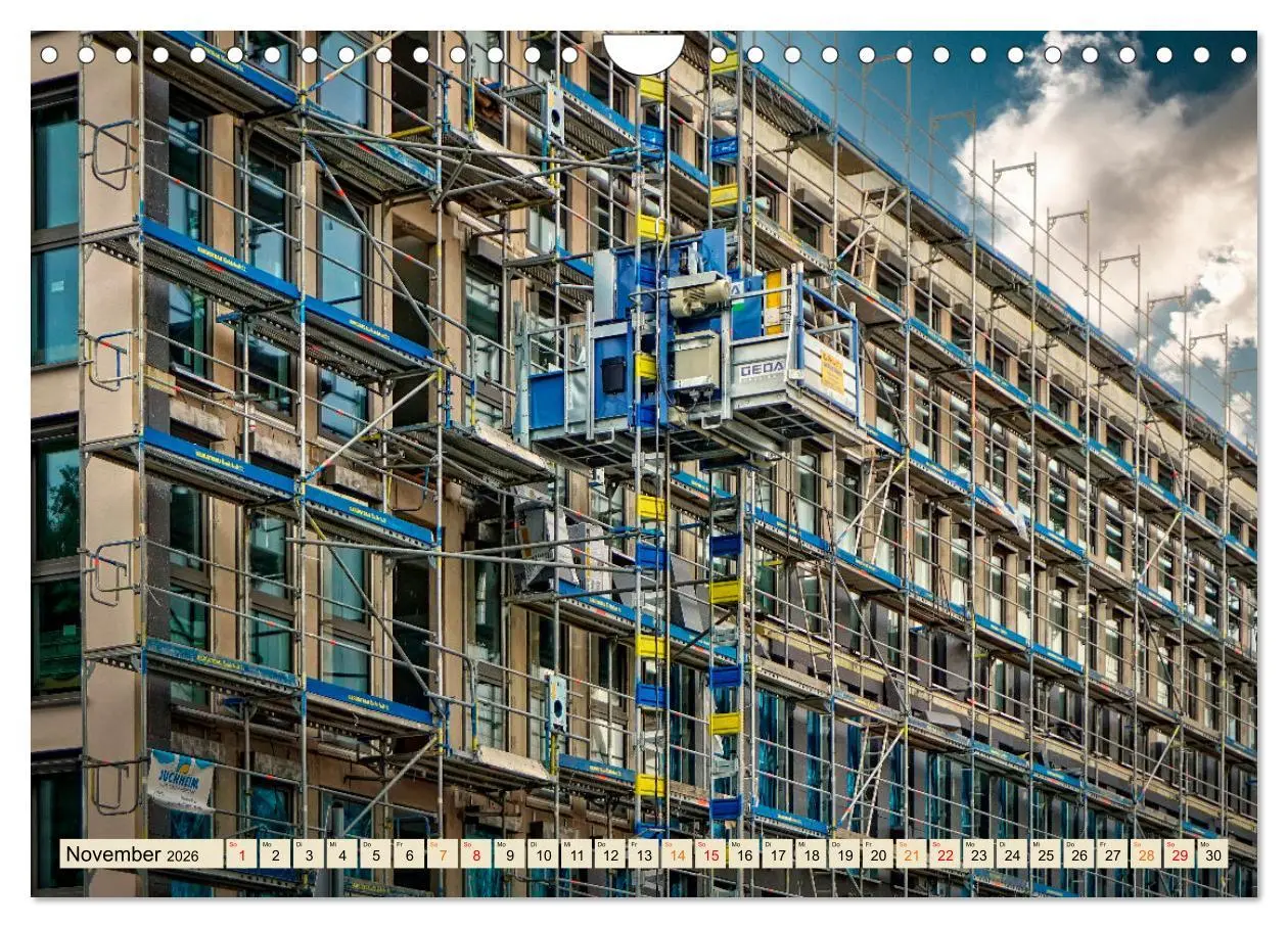 Bild: 9783457568989 | Gerüstbau (Wandkalender 2026 DIN A4 quer), CALVENDO Monatskalender