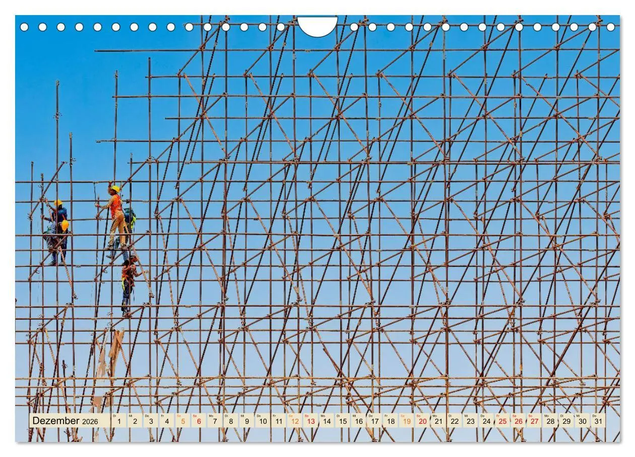 Bild: 9783457568989 | Gerüstbau (Wandkalender 2026 DIN A4 quer), CALVENDO Monatskalender