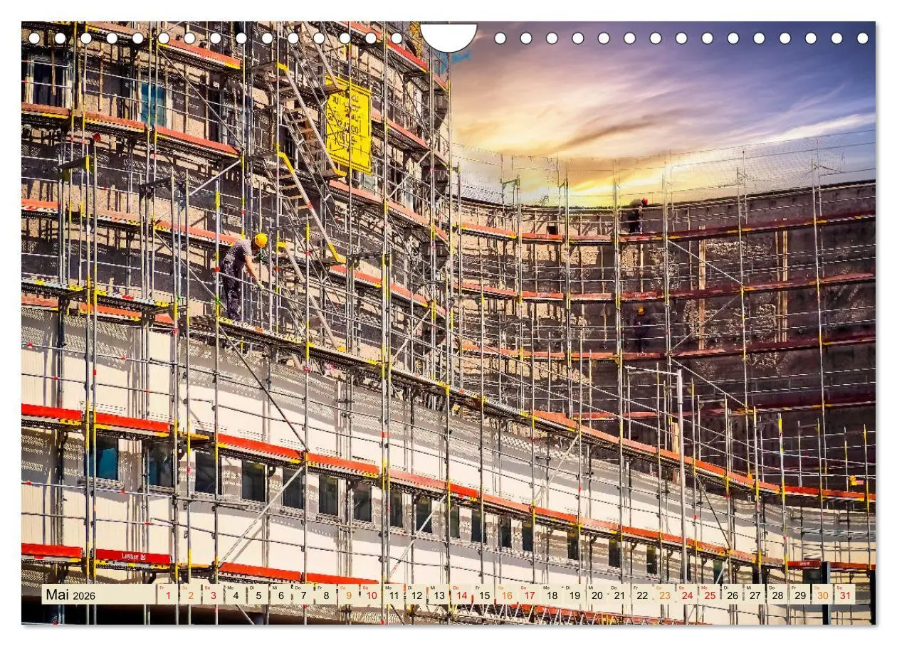 Bild: 9783457568989 | Gerüstbau (Wandkalender 2026 DIN A4 quer), CALVENDO Monatskalender