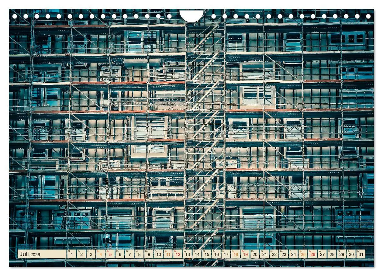 Bild: 9783457568989 | Gerüstbau (Wandkalender 2026 DIN A4 quer), CALVENDO Monatskalender