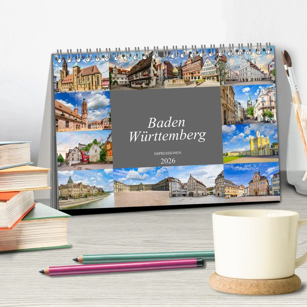 Bild: 9783457638989 | Baden-Württemberg Stadtansichten (Tischkalender 2026 DIN A5 quer),...