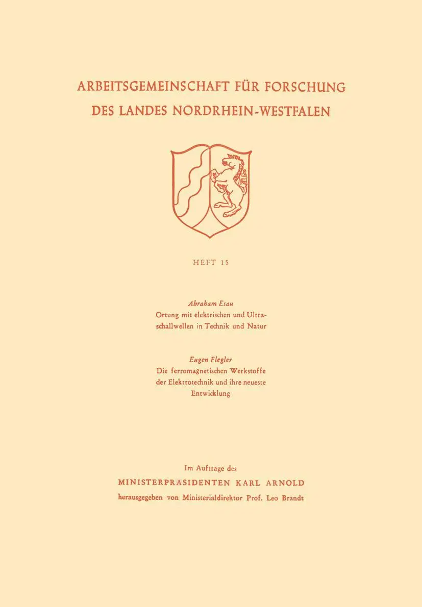 Cover: 9783663008989 | Ortung mit elektrischen und Ultraschallwellen in Technik und Natur....