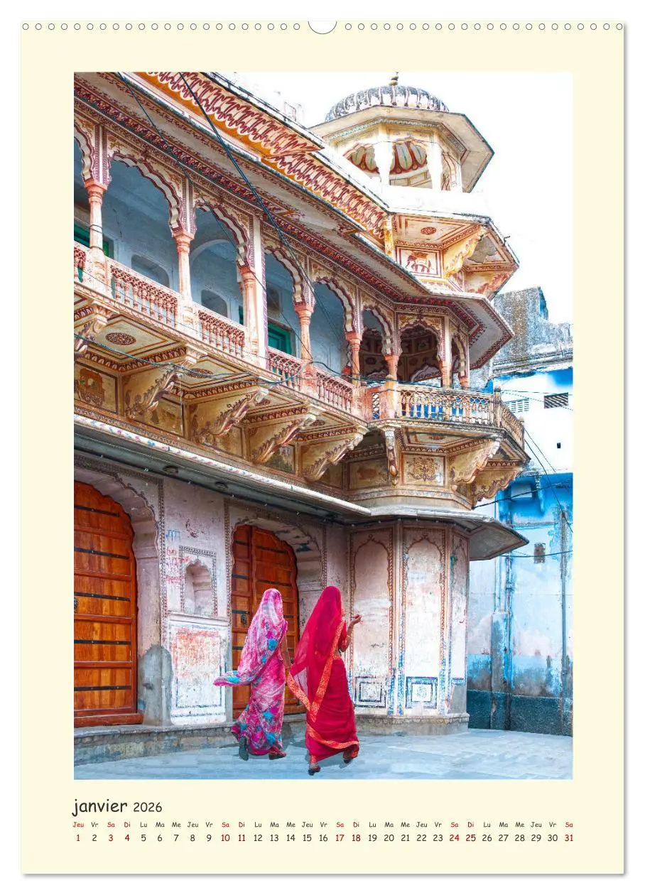 Bild: 9783516549089 | INDE pays aux couleurs éblouissantes (Calendrier mural 2026 DIN A2...