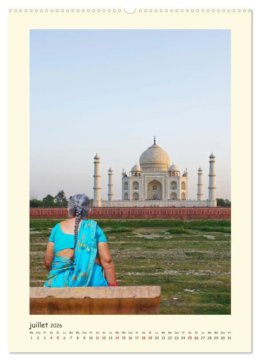 Bild: 9783516549089 | INDE pays aux couleurs éblouissantes (Calendrier mural 2026 DIN A2...