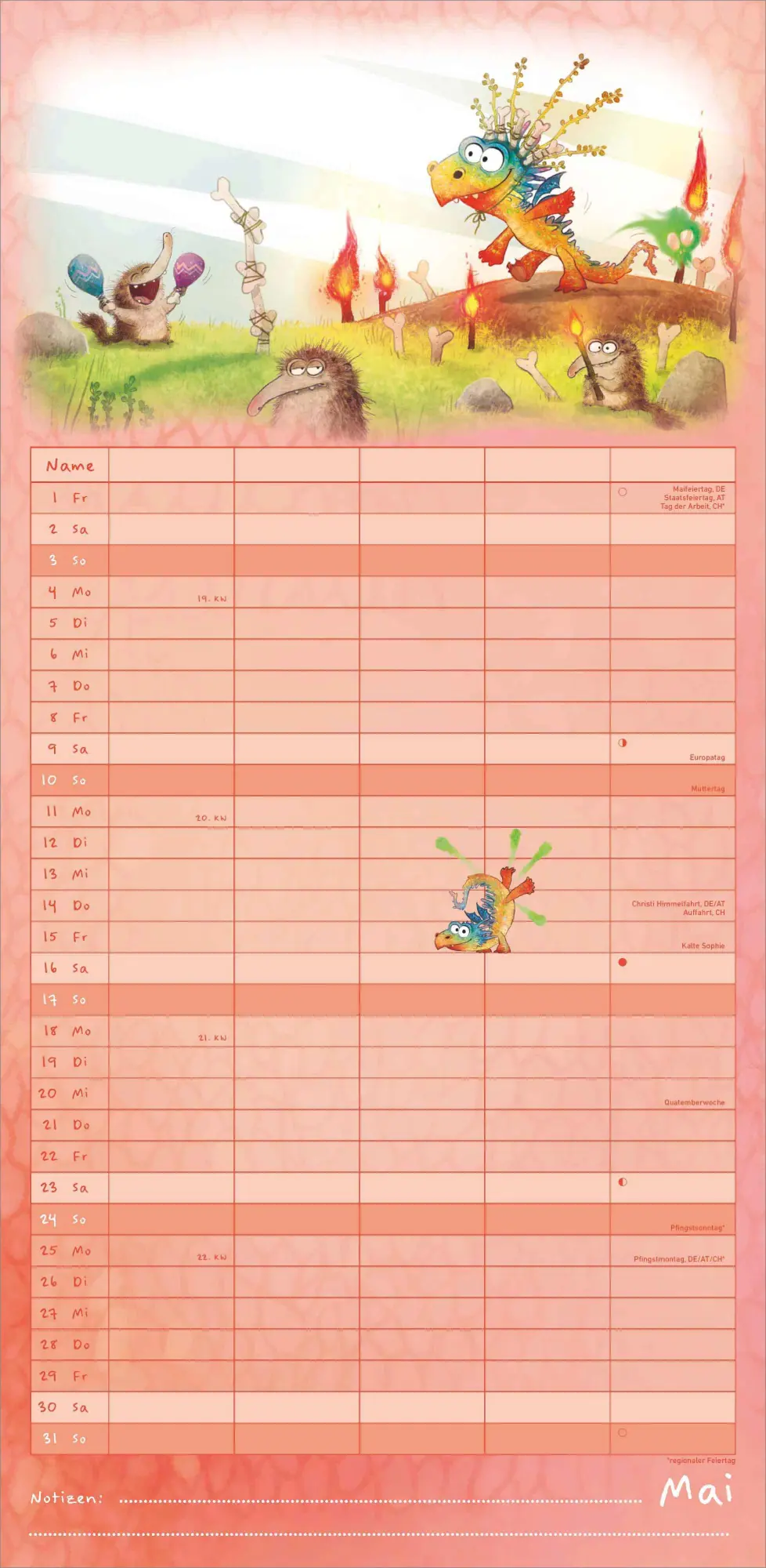 Bild: 4069095009189 | Furzipups der Knatterdrache - Familienplaner mit 5 Spalten | Kalender Bild: 4069095009189 | Furzipups der Knatterdrache - Familienplaner mit 5 Spalten | Kalender