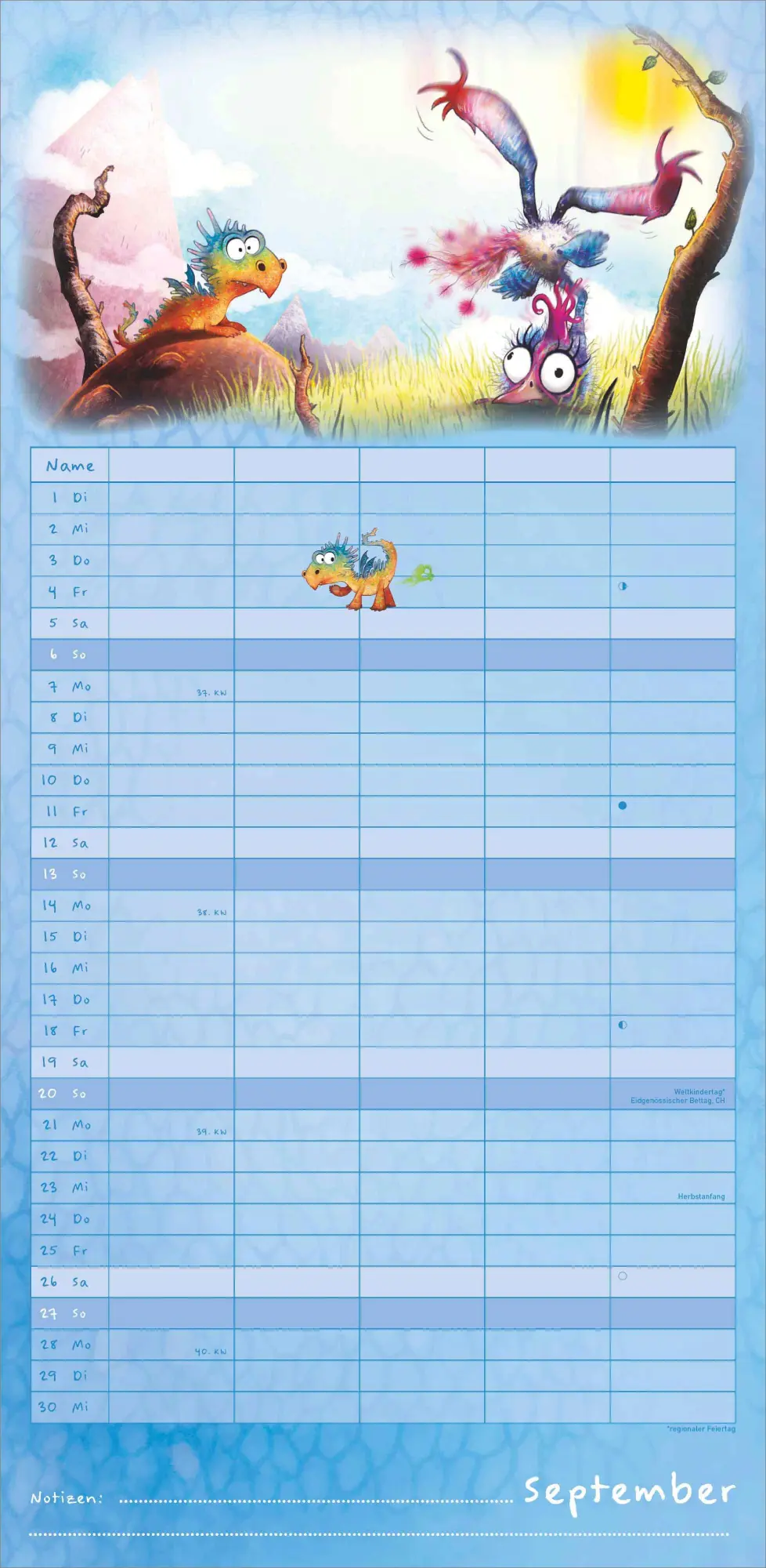 Bild: 4069095009189 | Furzipups der Knatterdrache - Familienplaner mit 5 Spalten | Kalender Bild: 4069095009189 | Furzipups der Knatterdrache - Familienplaner mit 5 Spalten | Kalender
