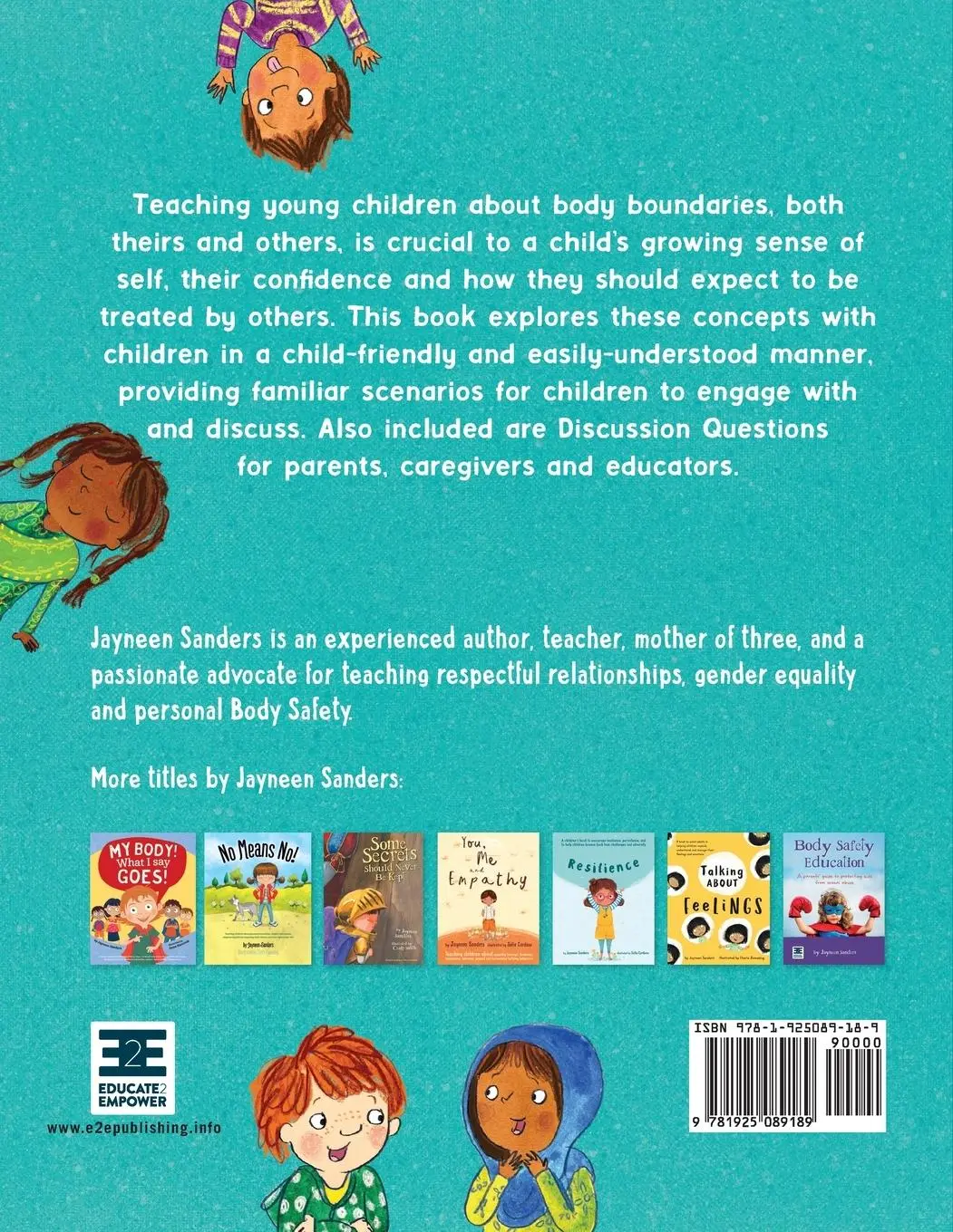 Rückseite: 9781925089189 | Let's Talk About Body Boundaries, Consent and Respect | Sanders | Buch