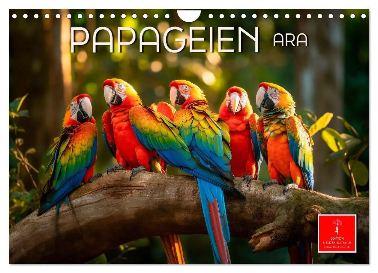 Cover: 9783457379189 | Papageien - Ara (Wandkalender 2026 DIN A4 quer), CALVENDO...