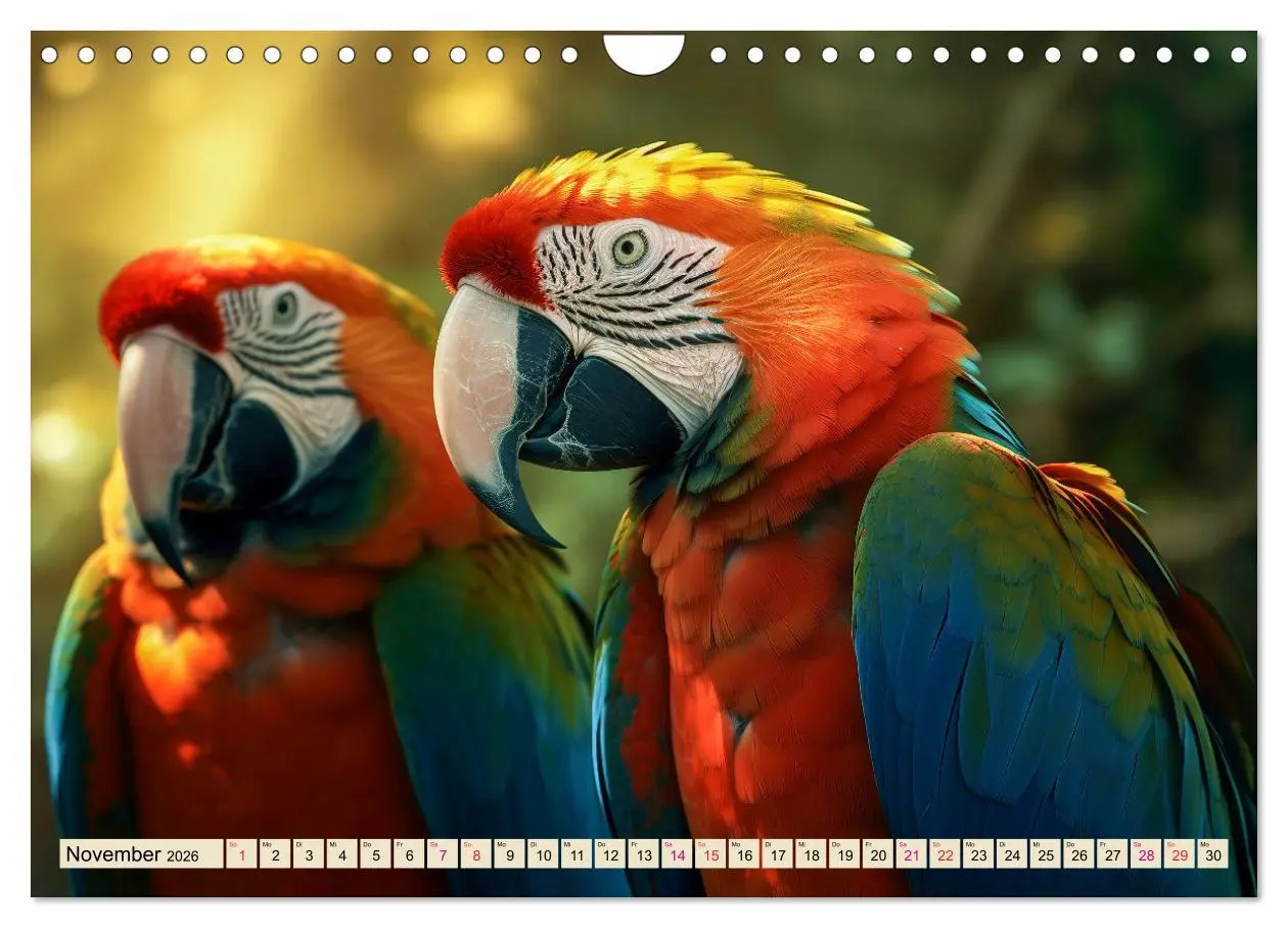 Bild: 9783457379189 | Papageien - Ara (Wandkalender 2026 DIN A4 quer), CALVENDO...