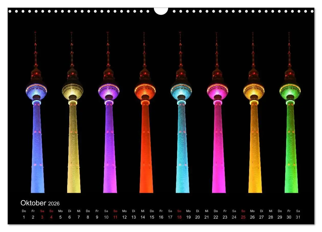 Bild: 9783516089189 | Colours of Berlin (Wandkalender 2026 DIN A3 quer), CALVENDO...