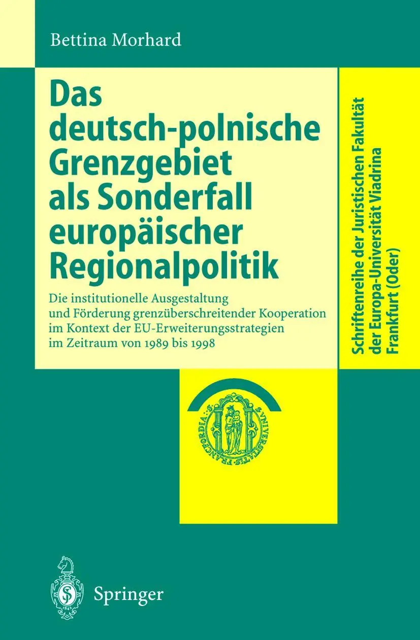 Cover: 9783540679189 | Das deutsch-polnische Grenzgebiet als Sonderfall europäischer...