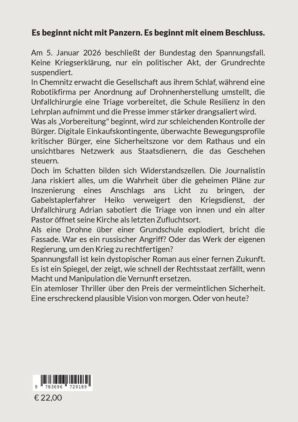 Rückseite: 9783696729189 | Spannungsfall | Günter Kampf | Taschenbuch | 448 S. | Deutsch | 2026