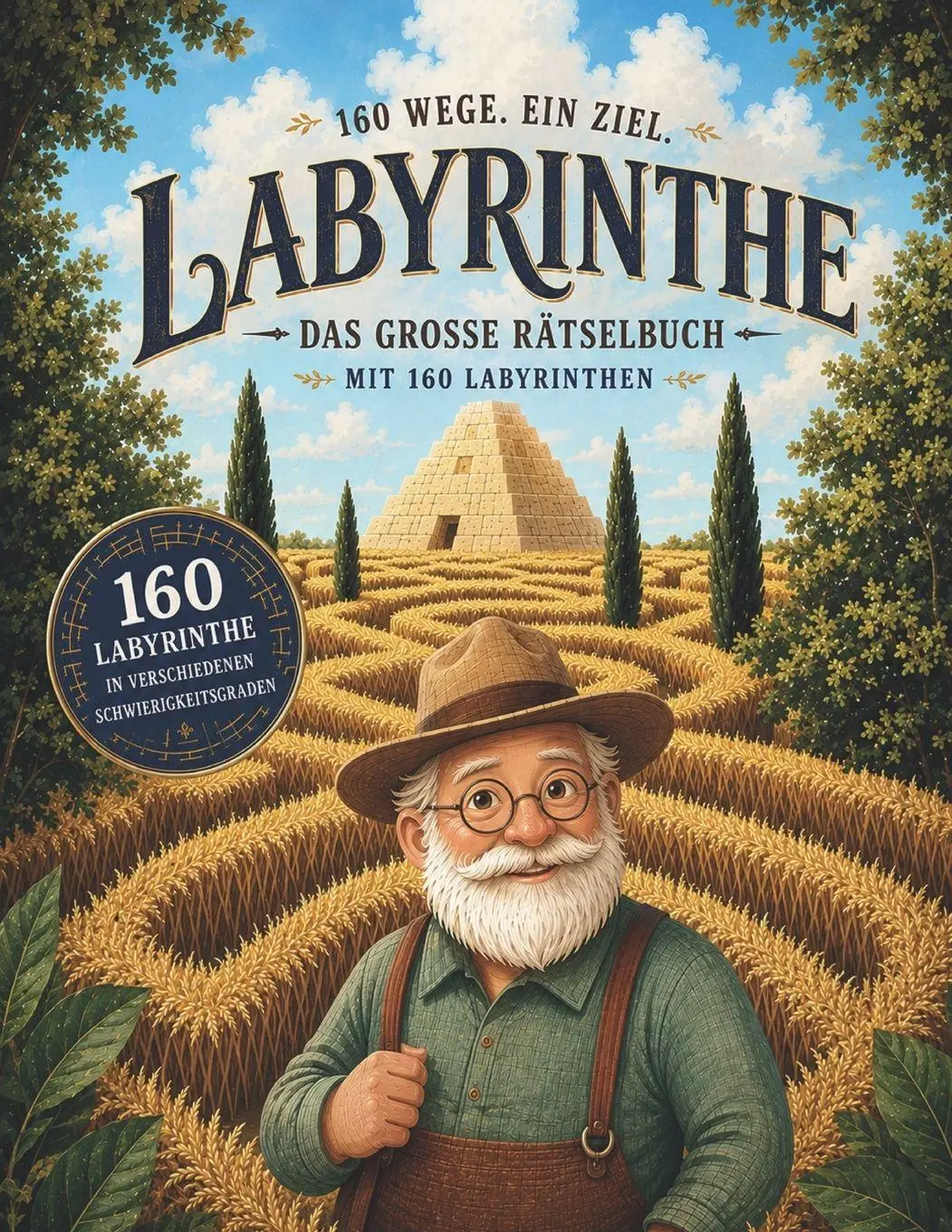 Cover: 9783960749189 | Labyrinthe - Das große Rätselbuch mit 160 Labyrinthen - 160 Wege.
