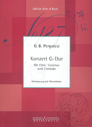 Cover: 9790202519189 | Flute Concerto in G Major | Giovanni Battista Pergolesi | Buch | 2000
