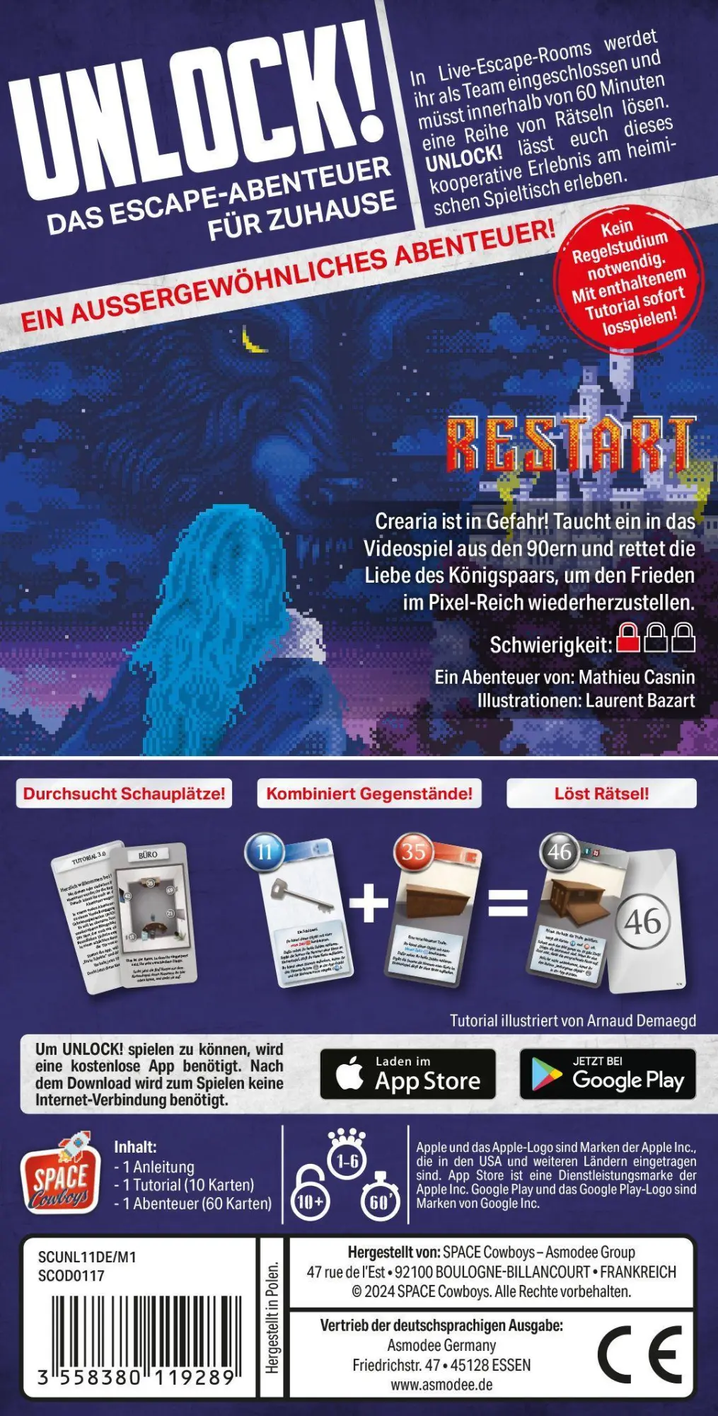 Bild: 3558380119289 | Unlock! Restart | Mathieu Casnin | Spiel | SCOD0117 | Deutsch | 2024