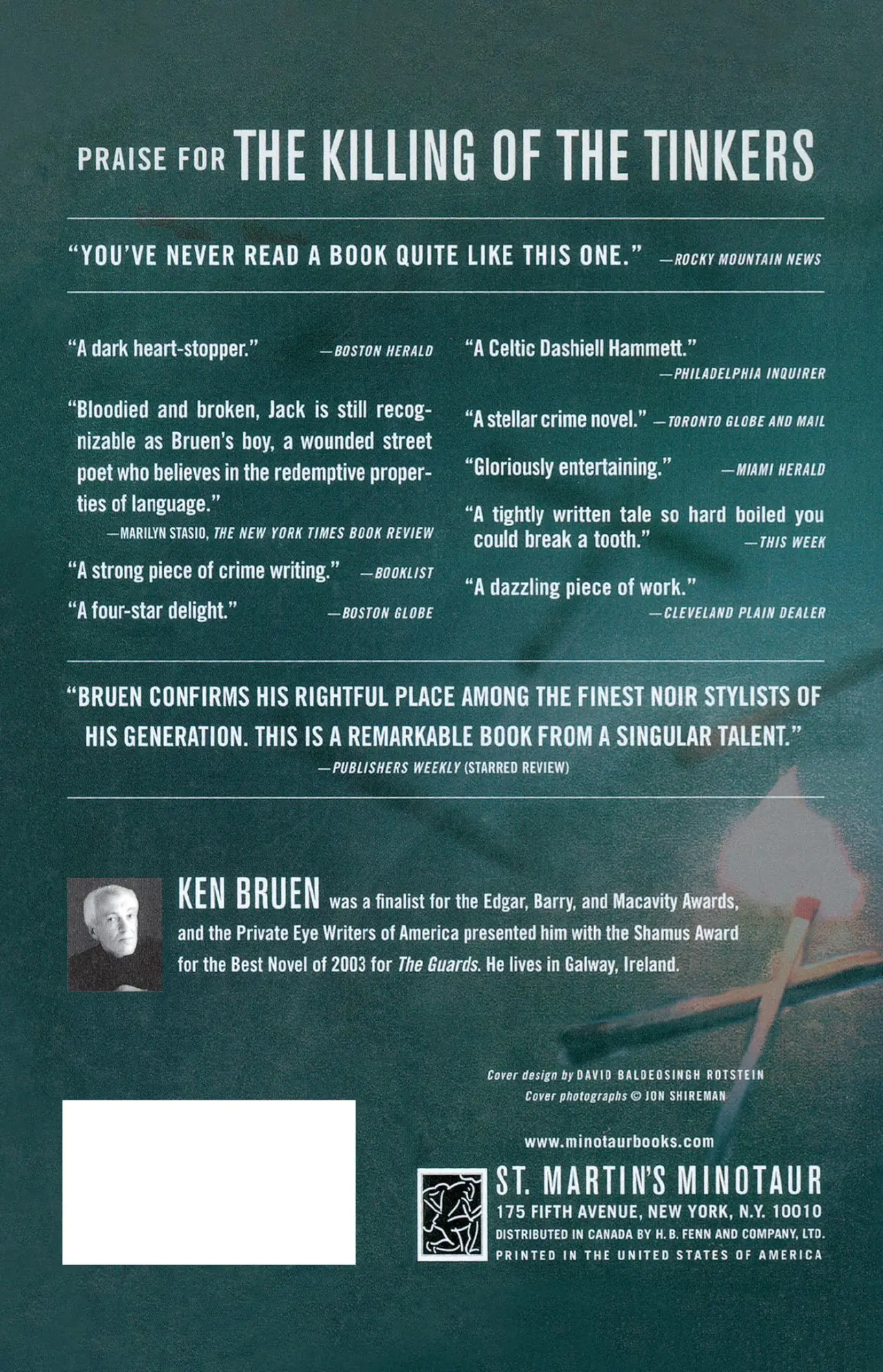 Rückseite: 9780312339289 | The Killing of the Tinkers | Ken Bruen (u. a.) | Taschenbuch | 2000