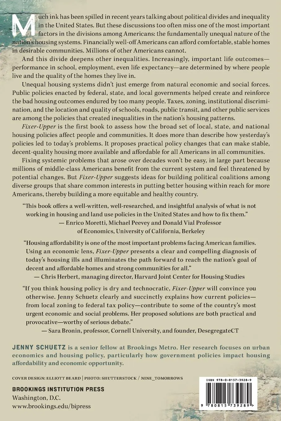 Rückseite: 9780815739289 | Fixer-Upper | How to Repair America's Broken Housing Systems | Schuetz