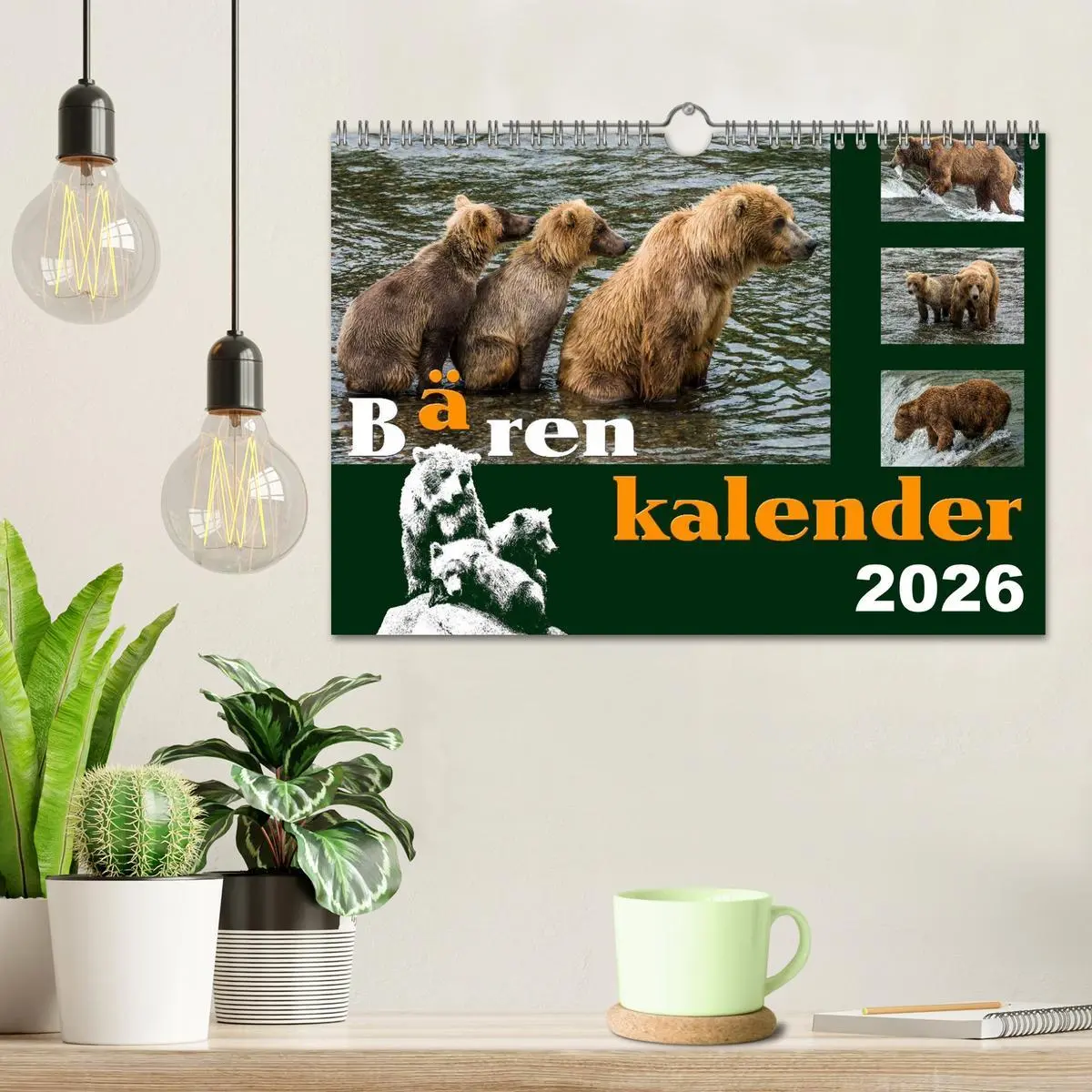 Bild: 9783516219289 | Bärenkalender (Wandkalender 2026 DIN A4 quer), CALVENDO Monatskalender