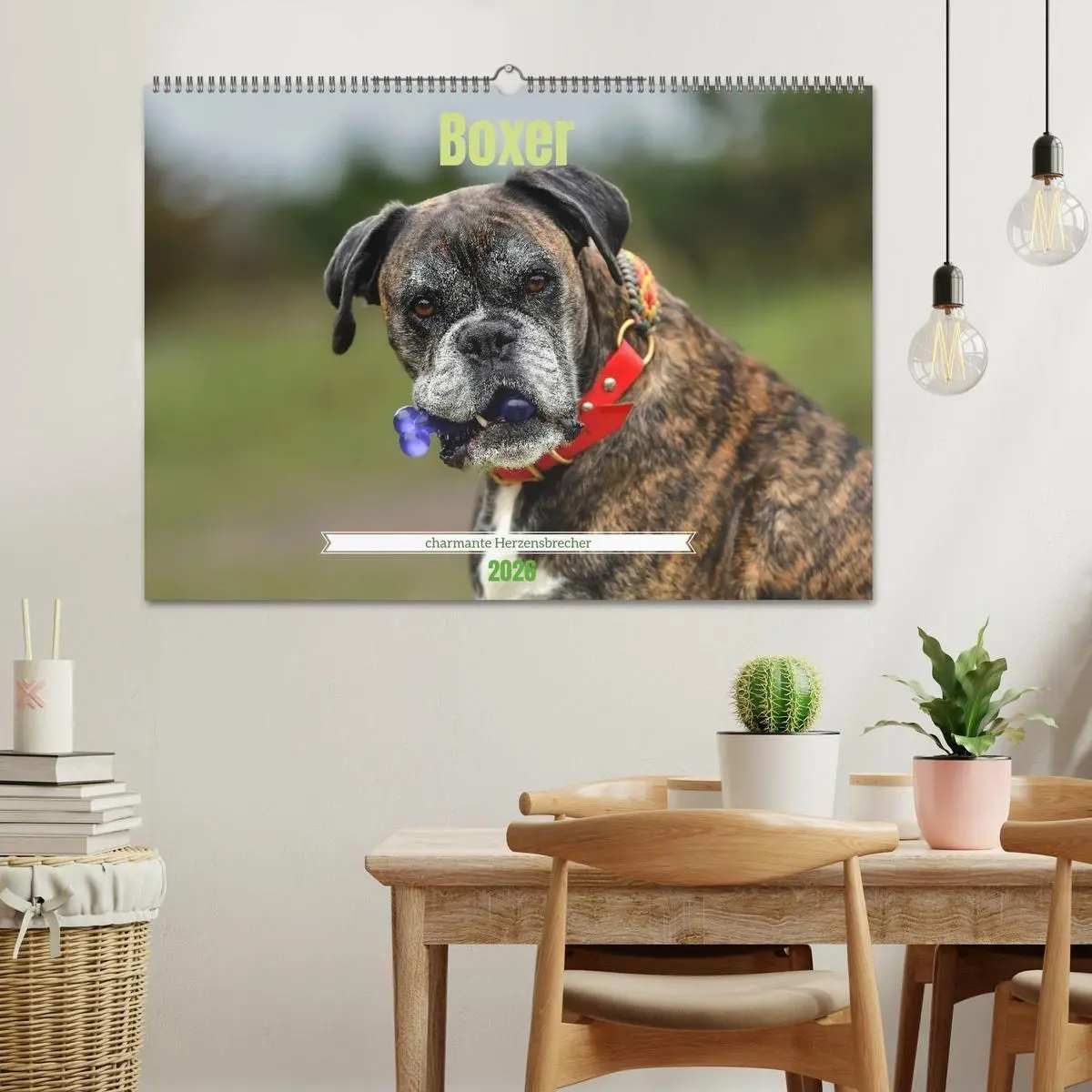 Bild: 9783516699289 | Boxer - charmante Herzensbrecher (Wandkalender 2026 DIN A2 quer),...